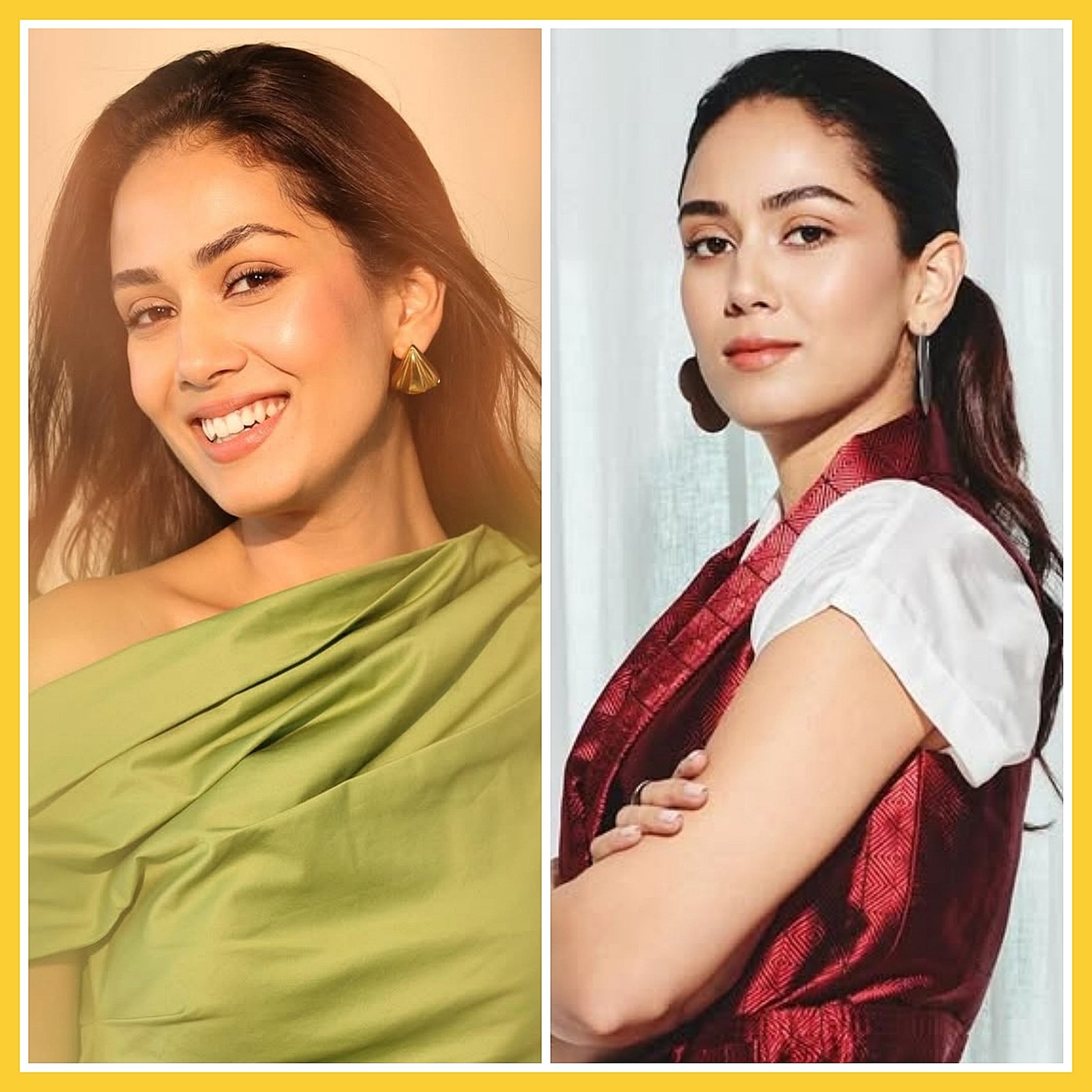 दिल्ली की मीरा राजपूत की ग्रीन ड्रेस लुक ने मचाया !